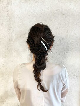 ムードコア(mu;d-Coa) 【寺澤千春】結婚式ヘア　編みおろしヘア
