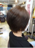 30代40代50代◎大人ナチュラルショートボブ、ノンジアミンカラー