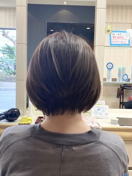 ヘアークリアー 春日部 大人可愛いミセス丸みショート×ハイライト/30代40代50代/春日部