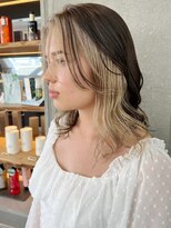 ロンドワン 三宮元町(Lond one)&nbsp;ハイトーン×黒髪★ブリーチ/イヤリングカラー/インナーカラー