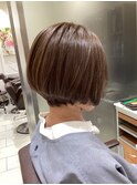 グラデーションボブ ナチュラルブラウンカラー