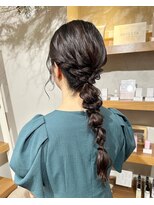 トリコ ショップアンドヘアサロン(tricot shop hair salon) 編みおろしアレンジ♪yu