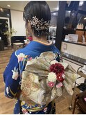 ピタっと外ハネbob×振袖着付け