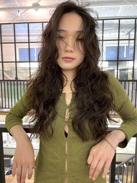 カシェ ホリエ(CACHE HORIE) ルーズパーマ/ロングヘア/グレージュ