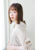 外ハネストレートシアーミディ