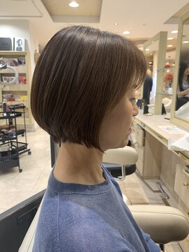 アッシュ 仙川店(Ash) マロンブラウン大人可愛いボブグラデーションボブメンズライク