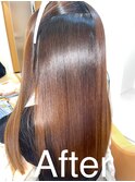 SLEEK式髪質改善【縮毛矯正】　アフター内側