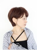 大人フェザーショート刈り上げショート30代40代50代白髪ぼかし