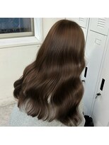 ペレ 渋谷(PELE)&nbsp;ホワイトグレージュ/デジタルパーマ/チェリーブラウン/渋谷