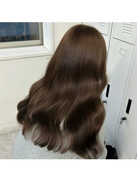 ペレ 渋谷(PELE) ホワイトグレージュ/デジタルパーマ/チェリーブラウン/渋谷