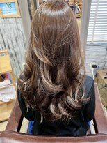 ナナナ パレナ 大津膳所店(nanana parena)&nbsp;洗練された艶髪ベージュカラー／髪質改善サロンだから叶う透明感