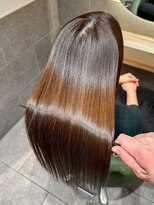 セントラル 三宮店(central) 【神戸三宮】うる艶ストレート美髪カラー髪質改善トリートメント