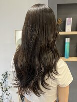 ラミエバイメルト 下北沢(lamie by melt)&nbsp;オリーブベージュダブルカラーレイヤーカットグレージュ