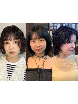 前髪・顔周りのボブカットで理想の小顔に！ケアブリーチやダブルカラーとも好相性* [心斎橋・大阪難波]