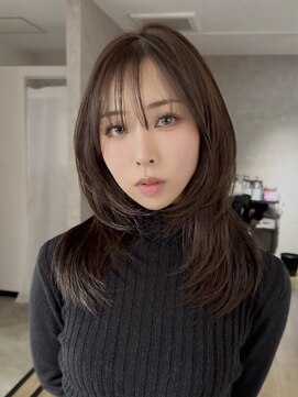 エトワ 中央店(etoi) 大分ハッシュカット胸上鎖骨下ミディアムレイヤースタイルかるめ