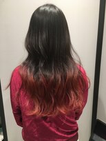 美容室 フラット(FLAT)&nbsp;RYO's GUEST ダークレッドグラデーション