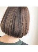 ナチュラルワンカールボブ×カシスグレージュ