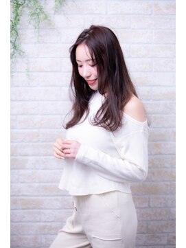 ヘアーアートシフォン 池袋西口店(Hair art chiffon) マッシュセンターパートインナーカラースパイラルイルミナカラー