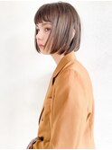 《高松快》シアーベージュ×クラシックレトロボブ