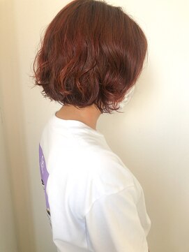 メルト 吉祥寺(melt) 【melt】大人ボブ 小顔 透明感オレンジカラー  20代30代人気