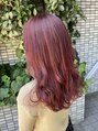 エマヘアデザイン(e.m.a Hair design) ピンクベージュ。ブリーチなしピンクカラーも人気ですよ。