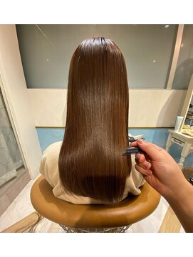 ロンド ストラーダ 心斎橋(Lond strada) シルキーベージュ×グレージュカラー【髪質改善/縮毛矯正】