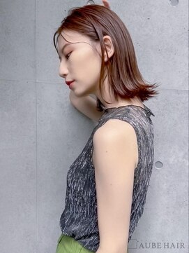 オーブ ヘアー ミミ 広島庚午店(AUBE HAIR mimi) 20代・30代_耳掛け切りっぱなしボブ