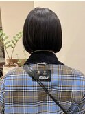 黒髪前下がりBOB