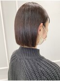 切りっぱなし　ミニボブ　