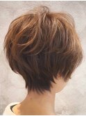 すっきりショート×30代ふわふわスタイル