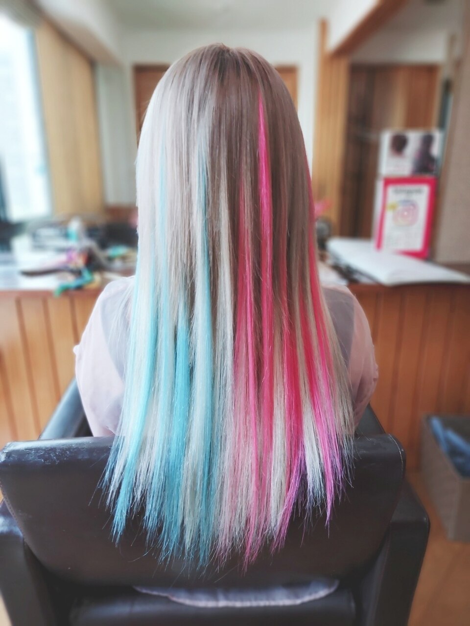 ピンク×水色 ツートン♪：L186275157｜エクステンション クーチャー