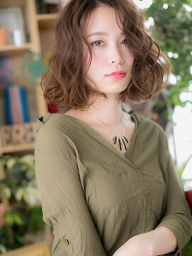 カバーヘア ブリス 北浦和(COVER HAIR bliss) かきあげ前髪小顔前下がりくせ毛風大人ボブc5北浦和20代30代40代