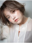 長めバングカーキベージュ大人ハイライト203s北浦和10代20代30代