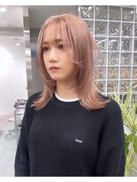 サンクプロジェクト(cinq PROJECT)&nbsp;ミルクティーベージュダブルカラーブリーチカラーレイヤーカット