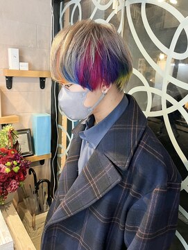 ミッシェル アフロート(michelle afloat) ◆インナーフルカラーマッシュ◆