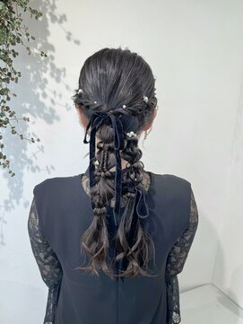 ゼスト 中野店(ZEST) 【ZEST中野/KOTOMI】ツイン編み下ろし/お呼ばれアレンジ