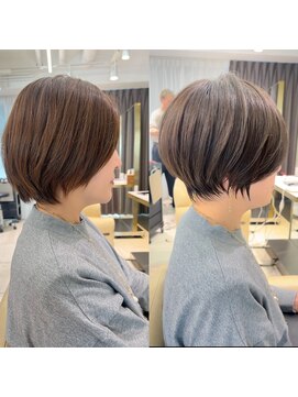 アンド ストーリーズ(&STORIES) ひし形ショート/前下がりショート/絶壁解消30代/40代【橋本】