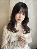 レイヤーカット / くびれ巻き / ブラウンベージュ