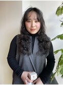 20代30代大人可愛いロングくせ毛風パーマナチュラルウェーブ