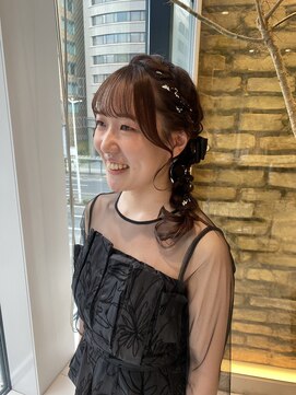 ビーハイブ 一番町店 アヴェダ(BEHIVE) 王道かわいいお呼ばれヘアアレンジ(^^♪
