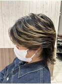 毛流れハンサムショートセンターパート