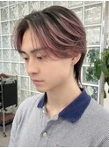 オリーブグレージュメンズアッシュグレージュカラーシルバーヘア