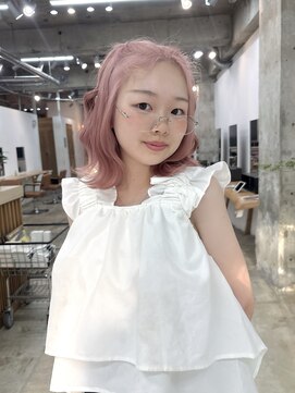 カシェル(cashel kishaba) 2ブリーチで作るbaby pink ☆