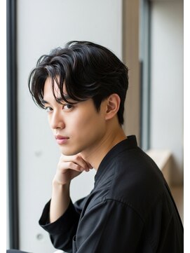 ロンドプランタン 恵比寿(Lond Printemps) ★メンズショート/フェザーカット/センターパート