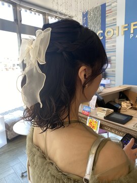 コワファースト 大分(COIFF1RST) 結婚式/お呼ばれ/パーティ/りぼん/ハーフアップ