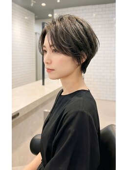 テンペランス(Temperance.)の写真/初石/流山【白髪ぼかしハイライト】で隠すから活かすへ。髪質改善を兼ねた透明感カラー。半個室・駐車場◎