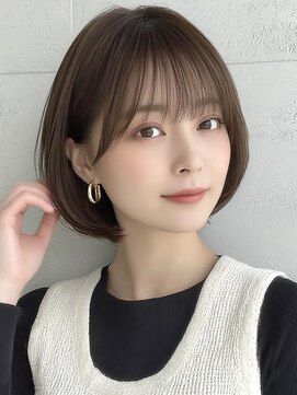 アビリタ(abilita) ボブ 大人ショート 丸みボブ ブラウン 透明感カラー 髪質改善