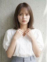 サロンドアレイズ(Salon de A’ la'ise)&nbsp;【Alaise】艶ブラウン×ナチュラル外ハネミディ
