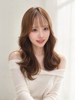 ミラ(mira)&nbsp;韓国風レイヤーロング×キャラメルブラウン