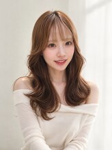 ミラ(mira)&nbsp;韓国風レイヤーロング×キャラメルブラウン